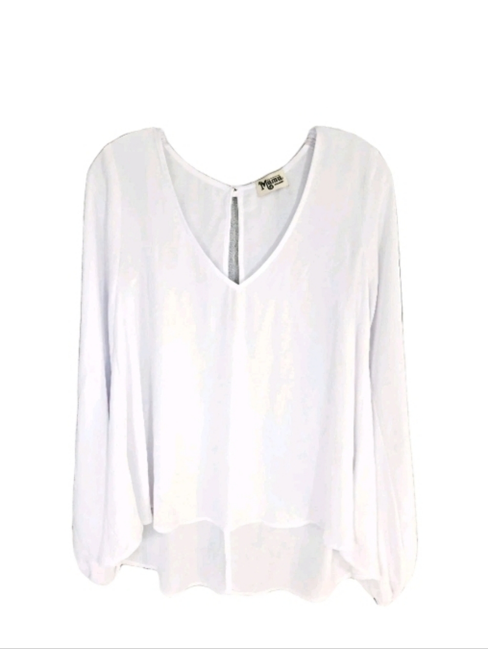 Show Me Your Mumu Chelsey St. Gaudens Womens Chiffon Blouse Size Medium White